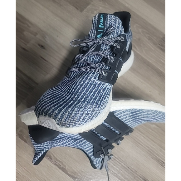 Adidas Ultra Boost Parley Sneakers Carbon Blue Size 14 Men's BC0248 - Picture 16 of 16